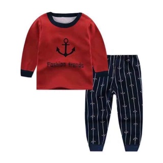 Combo 6 bộ cotton bé trai