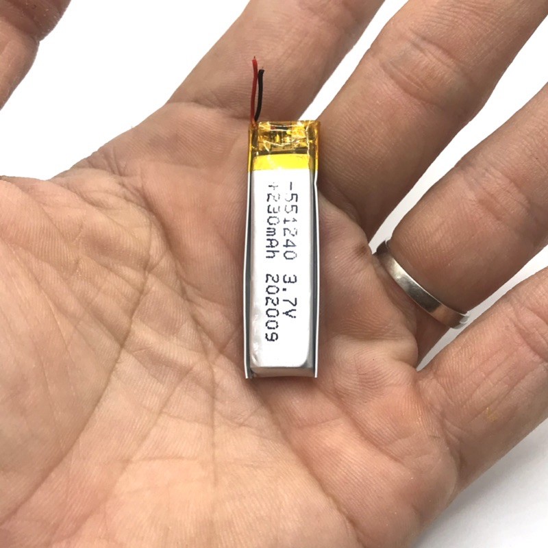 Pin Lithium Polymer 551240 3,7Volt 230mAh ( Date 2020 ) Có Kèm Mạch bảo vệ