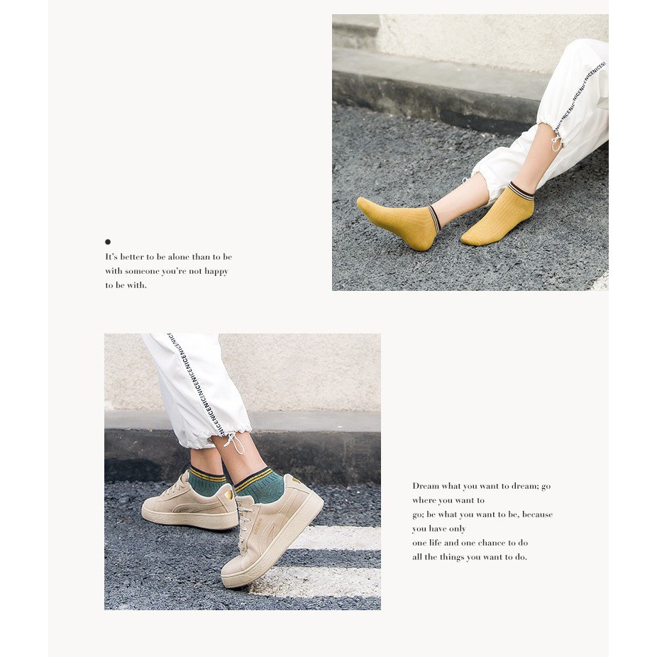 GB229-Combo 2 đôi tất vớ nữ cotton kháng khuẩn Giá 70k