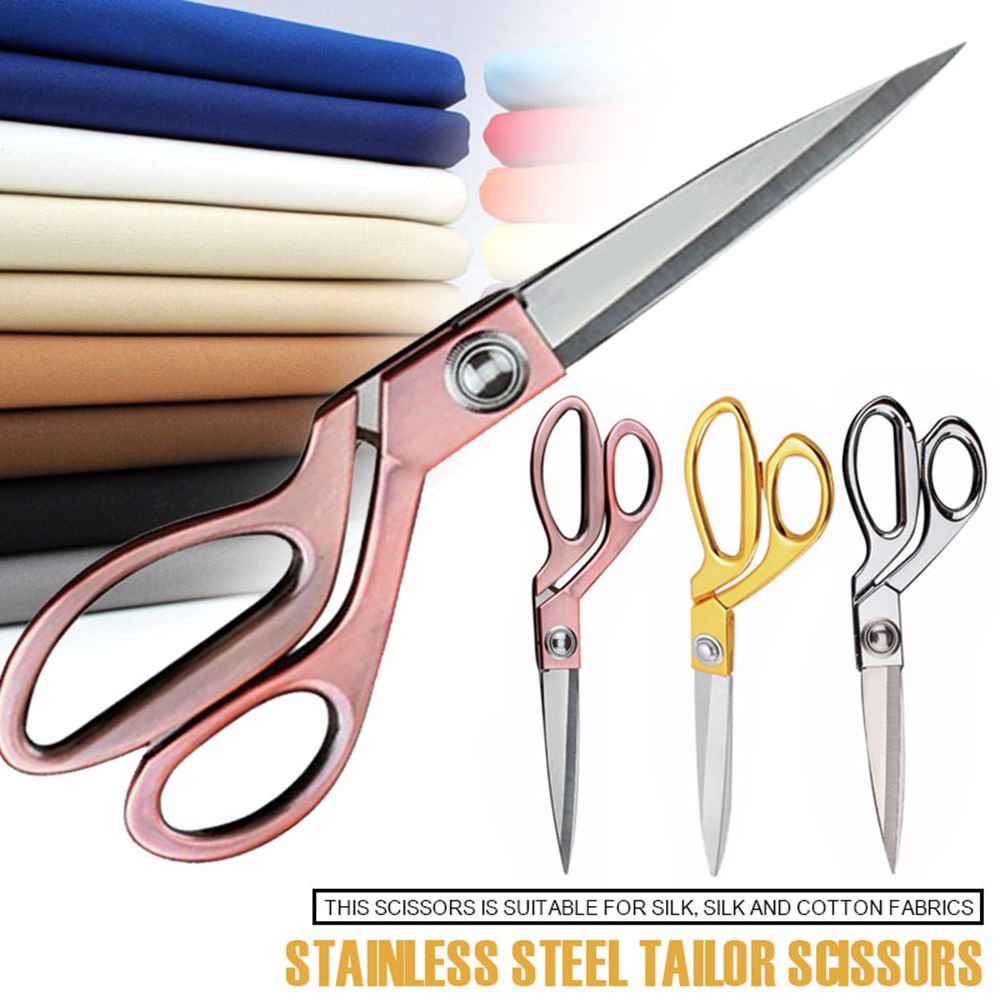 HUMBERTO Vintage Tailor Scissor Textile Textile Cutter Shears Sewing Stainless Steel Craft Paper Handicraft Fabric Dressmaking Tools/Multicolor