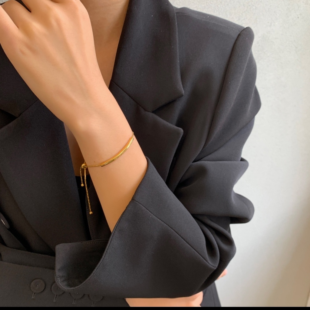 Vòng tay nữ Gold có dây rút điều chỉnh kích thước LINDO