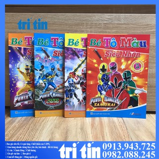 SET 8 C   BÉ TẬP TÔ MÀU SIÊU NHÂN