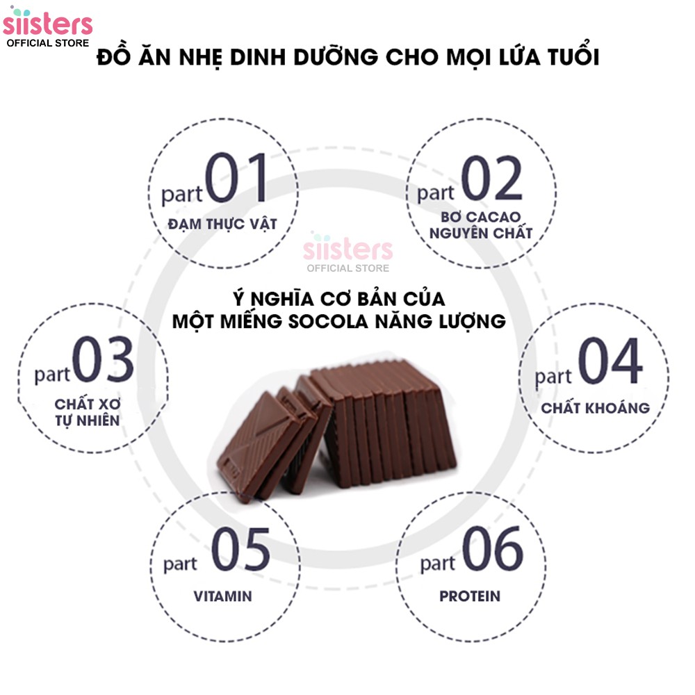 Socola đen đắng nguyên chất không đường 100% 78% 55% - Kẹo sô cô la ca cao ăn kiêng hộp 120g