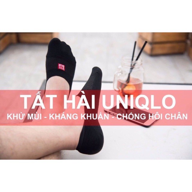 Combo 5 Đôi Tất vớ Hài Nam UNIQLO Nhật Bản - khử mùi hôi