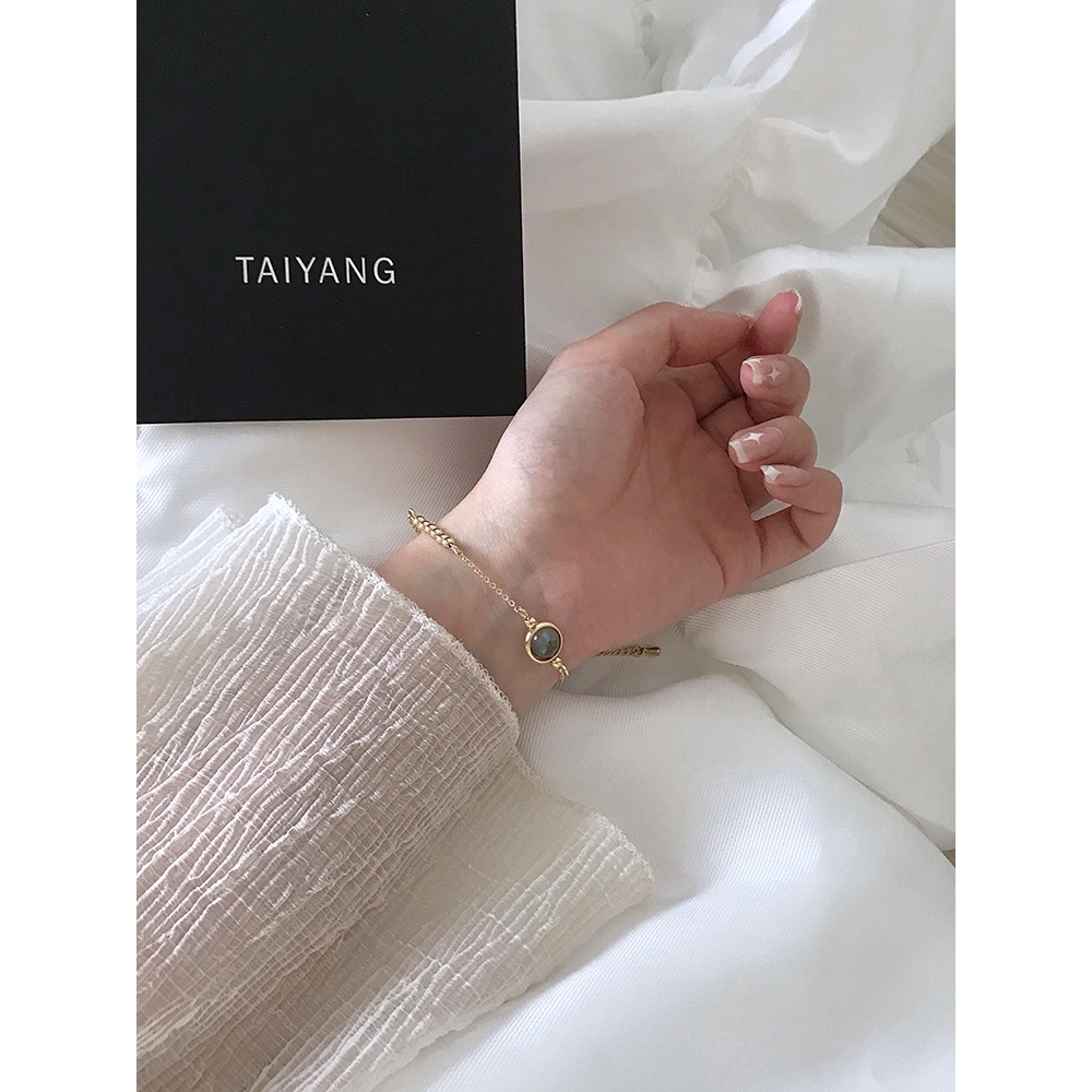 Vòng tay đính đá phong cách Hàn Quốc thời trang xinh xắn cho nữ