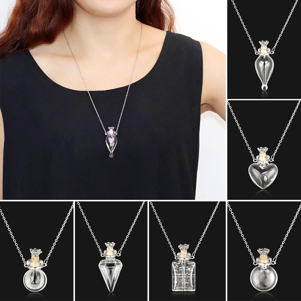 ORIENTLII Vòng cổ Mặt Hình Giọt Nước Bằng Thép Tráng Men