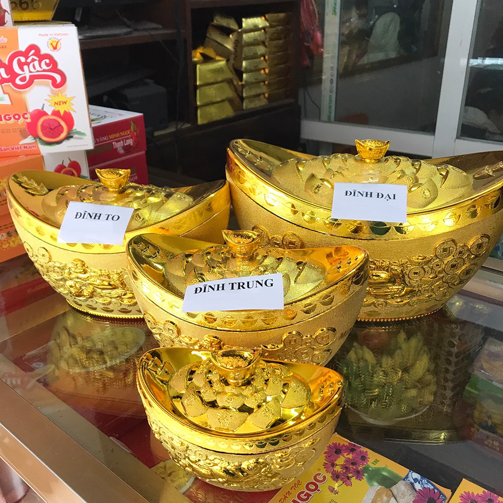 Bánh đậu xanh Tết rồng vàng Minh Ngọc Hải Dương đĩnh vàng 38g/110g/220g/250g