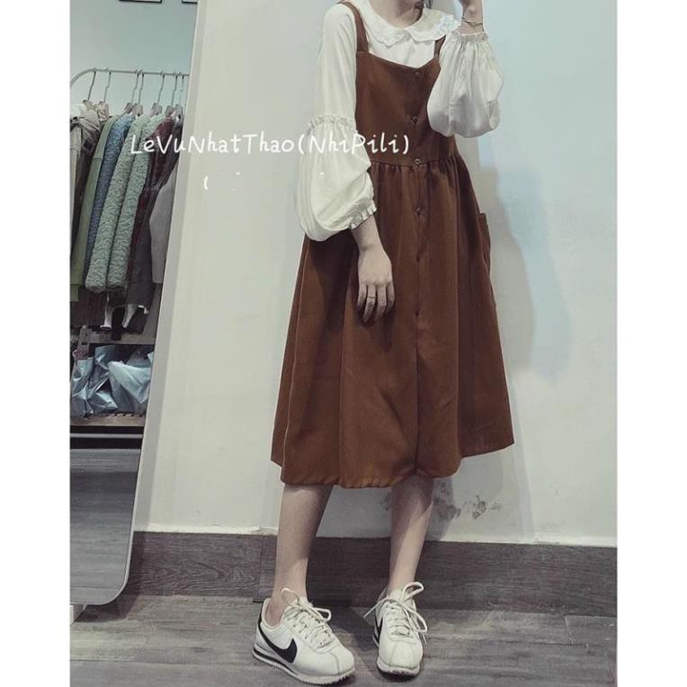 Váy Yếm Dáng Baby Doll +Kèm Áo Hàng Quảng Châu Y528 - Lolla_Fashion
