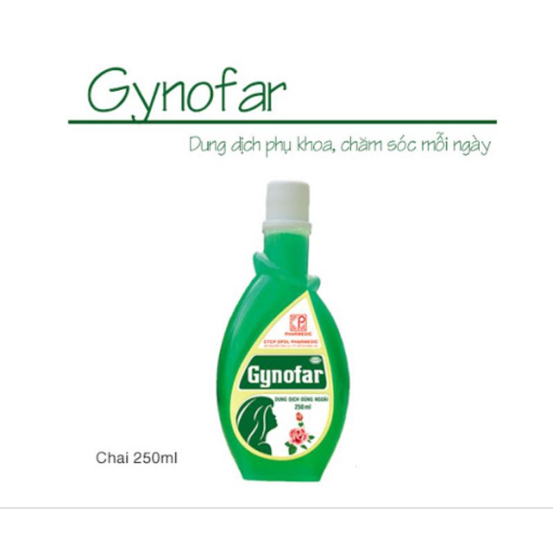 Dung dịch vệ sinh phụ nữ Gynofar 250ml