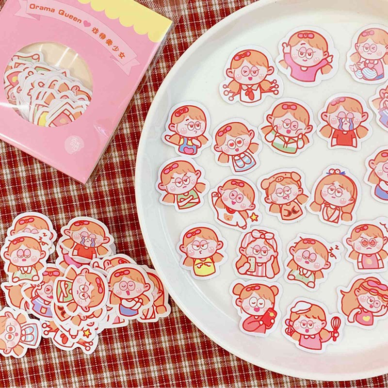 Miếng dán trang trí hình gấu hoạt hình dễ thương DIY