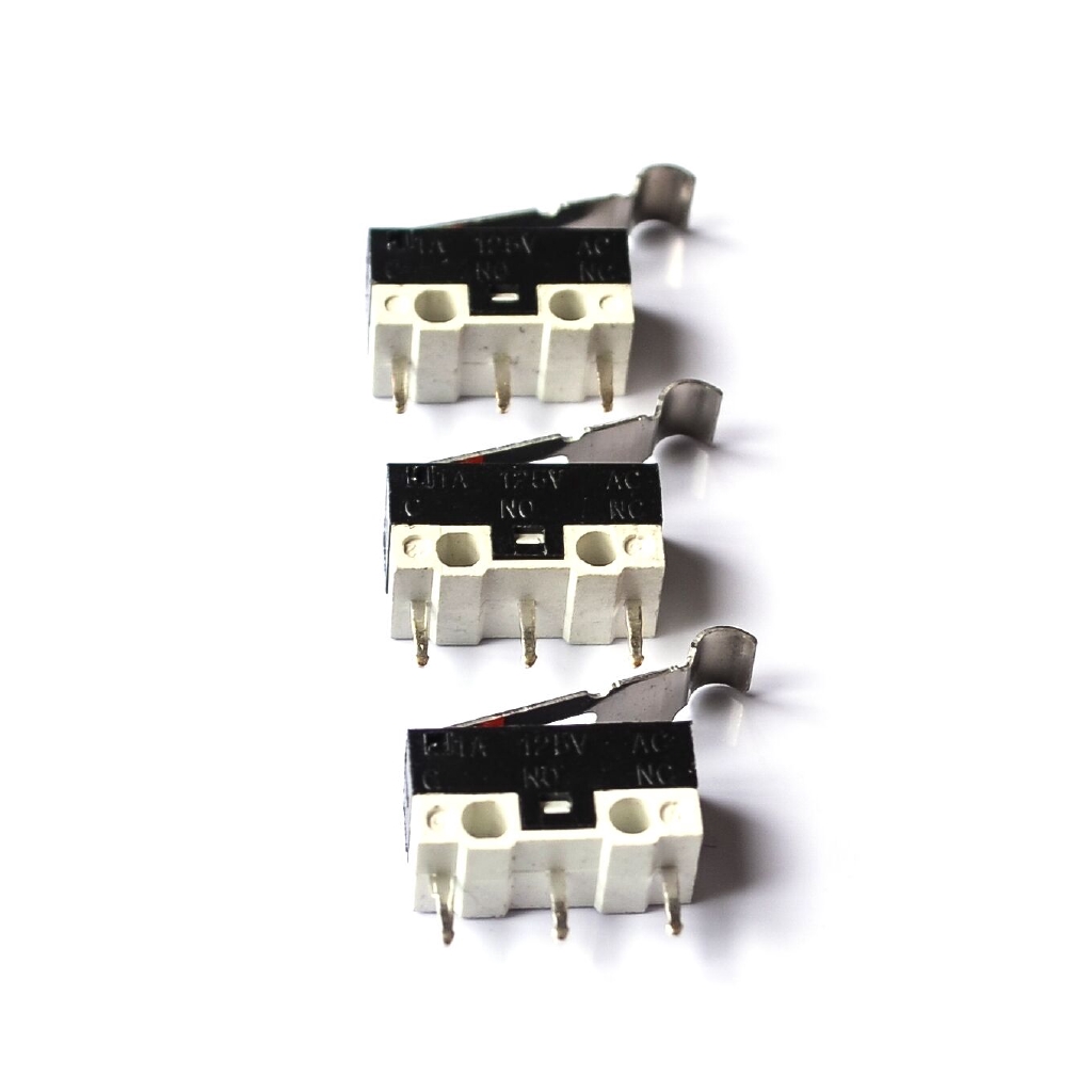 10pcs Limit Microswitch With Three Straight Legs Mouse Side Key Momentary Micro Limit Switch 1A/125VAC For MK7/ MK8 | BigBuy360 - bigbuy360.vn