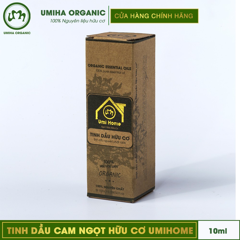 Tinh dầu Cam Ngọt hữu cơ UMIHA nguyên chất | Orange Essential Oil 100% Organic 10ml