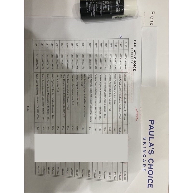 Kem Dưỡng Thể Ngừa Viêm Lỗ Chân Lông Paulas Choice 2% BHA Weightless Body Treatment 210ml