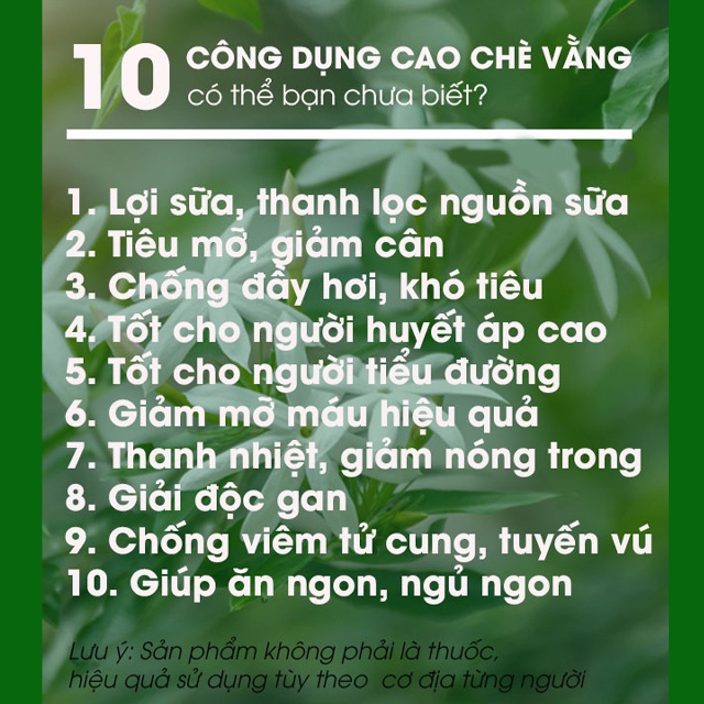 Cao chè vằng lợi sữa giảm cân cho mẹ sau sinh Lê Thị Mịch, miếng lá vằng sẻ 20gr thơm ngon hàng chuẩn loại 1