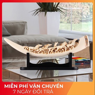 Tượng decor bát mã, mã đáo thành công, tượng trang trí nội thất