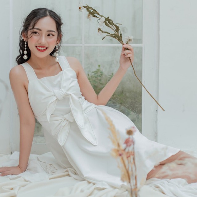 25 STUDIO Đầm hai dây xoè cột nơ Bowy Dress