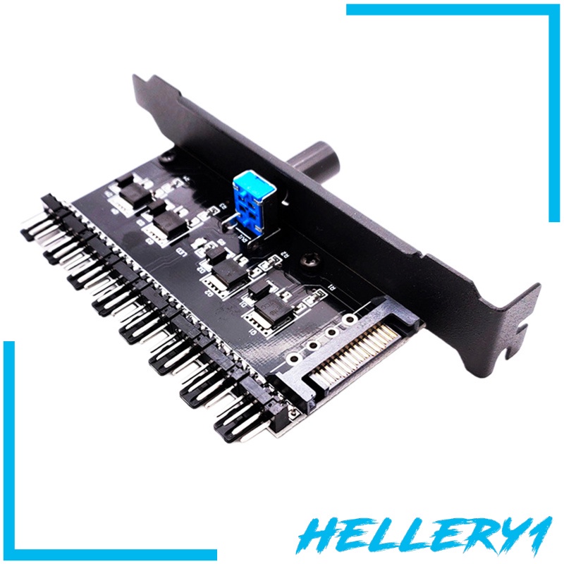 [Hellery1] Bộ Điều Chỉnh Tốc Độ Quạt Tản Nhiệt Hub 3 / 8 / 4 / 3 Chấu Cho