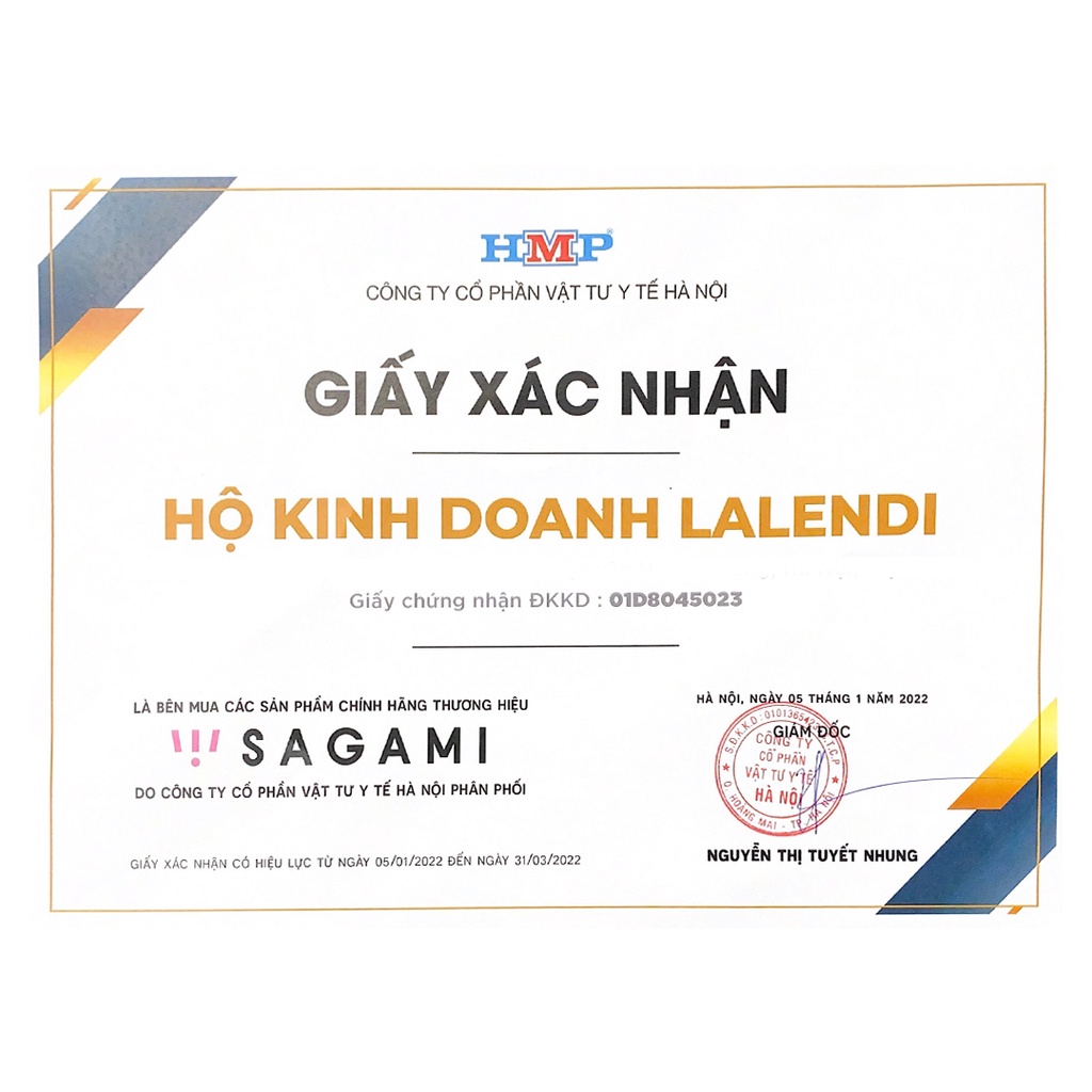 Bao cao su Sagami 001 siêu mỏng nhất thế giới, BCS siêu chân thật từ Nhật Bản (5 bao/hộp) | Lalendi Store