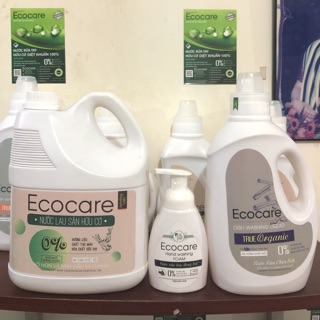 Combo 3 chai : nước lau sàn Sả chanh , nước rửa chén quế , nước rửa tay nhài hữu cơ bồ hòn Ecocare