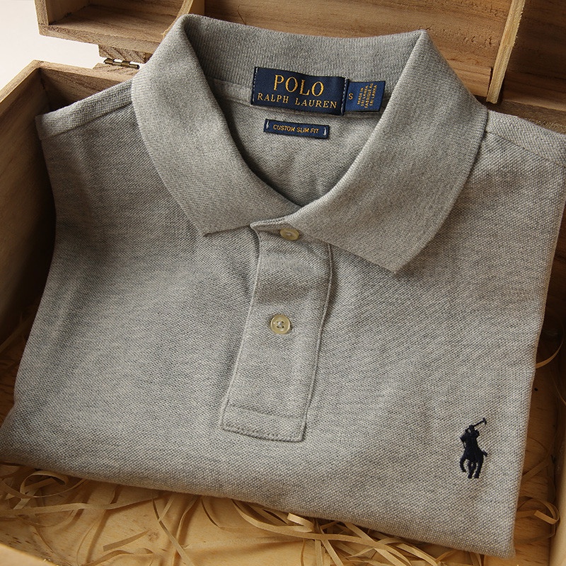 Áo Thun polo Ngắn Tay Pol Ralph Lauren Daigou Bằng Cotton Tinh Khiết In Nhãn + Tag