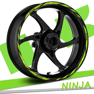 Miếng dán phản quang 17 "trang trí vành bánh xe mô tô kawasaki ninja