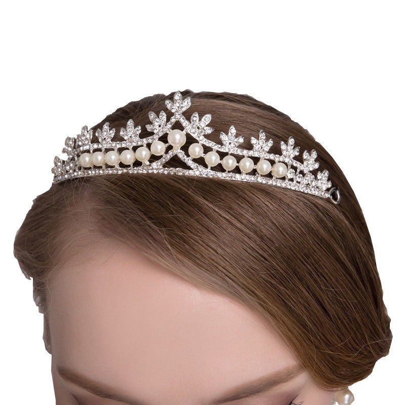 Elegant crystal diamond crown wedding Jewelry
