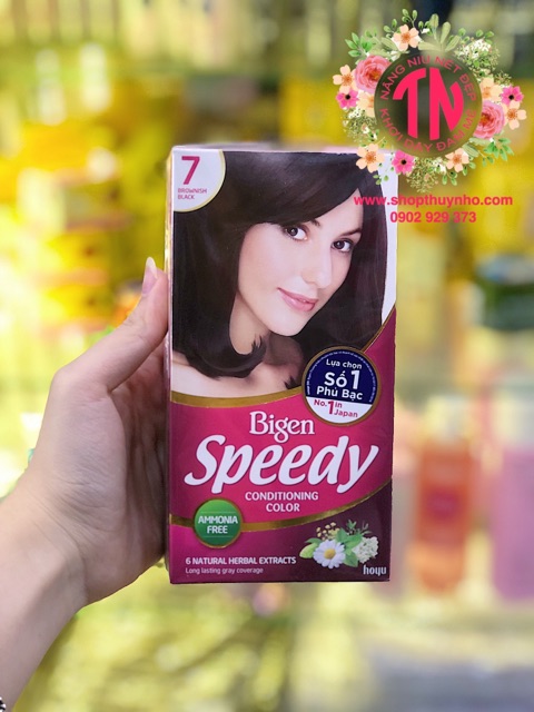 Thuốc Nhuộm Tóc Bigen Ăn Bạc Speedy Conditioning Color
