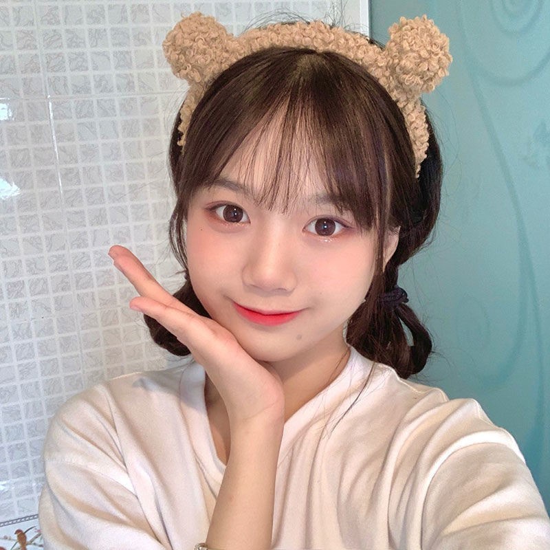 Bờm Gấu Cute Nữ, Băng Đô Rửa Mặt Gấu Cute Hàn Quốc Cute Nữ