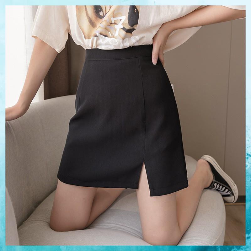 [FreeShip] Chân Váy Ngắn Chữ A Xẻ Trước, Chân Váy Chữ A Công Sở Xẻ Tà Cực Xinh Có Quần Chống Lộ - CV02 | BigBuy360 - bigbuy360.vn