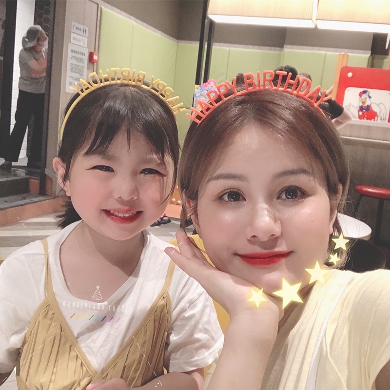 Băng đô hình nón sinh nhật sáng tạo cho nữ