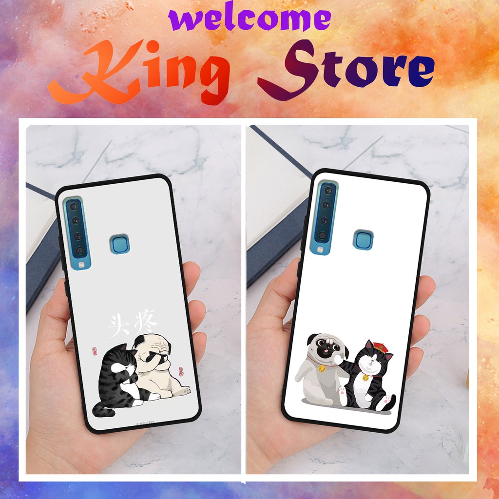 Ốp lưng SamSung A7-2018/A9-2018 in hình Chó Mèo Sociu_KINGSTORE.HN_Ốp SS A750/A950