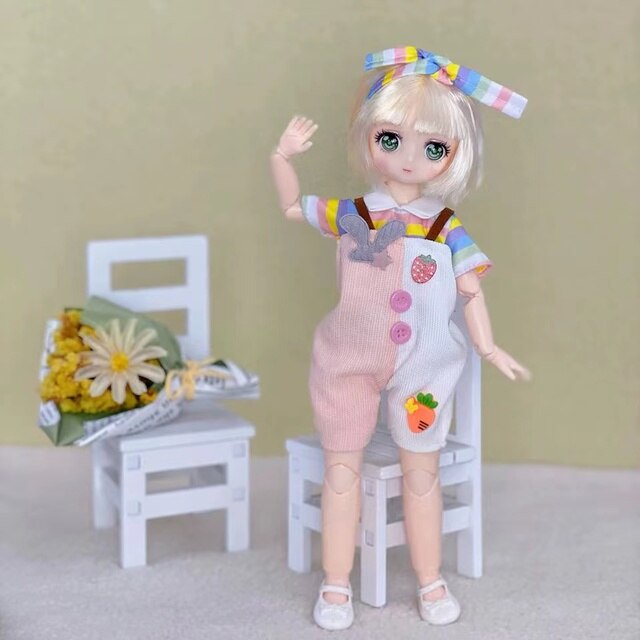 Búp Bê Baboliy Cao 30cm 23 Khớp Mắt 3D Anime Lấp Lánh Dễ Thương