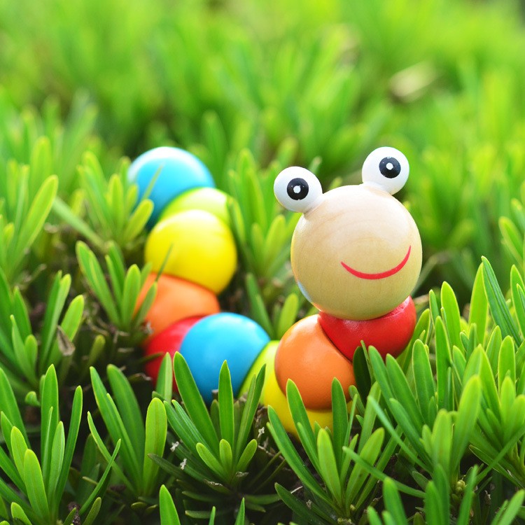 Đồ Chơi Con Sâu Uốn Dẻo Bằng Gỗ Cho Bé BeThongMinh Giúp Trẻ Em Rèn Luyện Khéo Léo