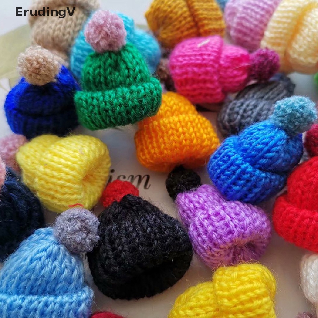 Bộ 10 Nón Len Mini 3.5CM Trang Trí Cho Búp Bê