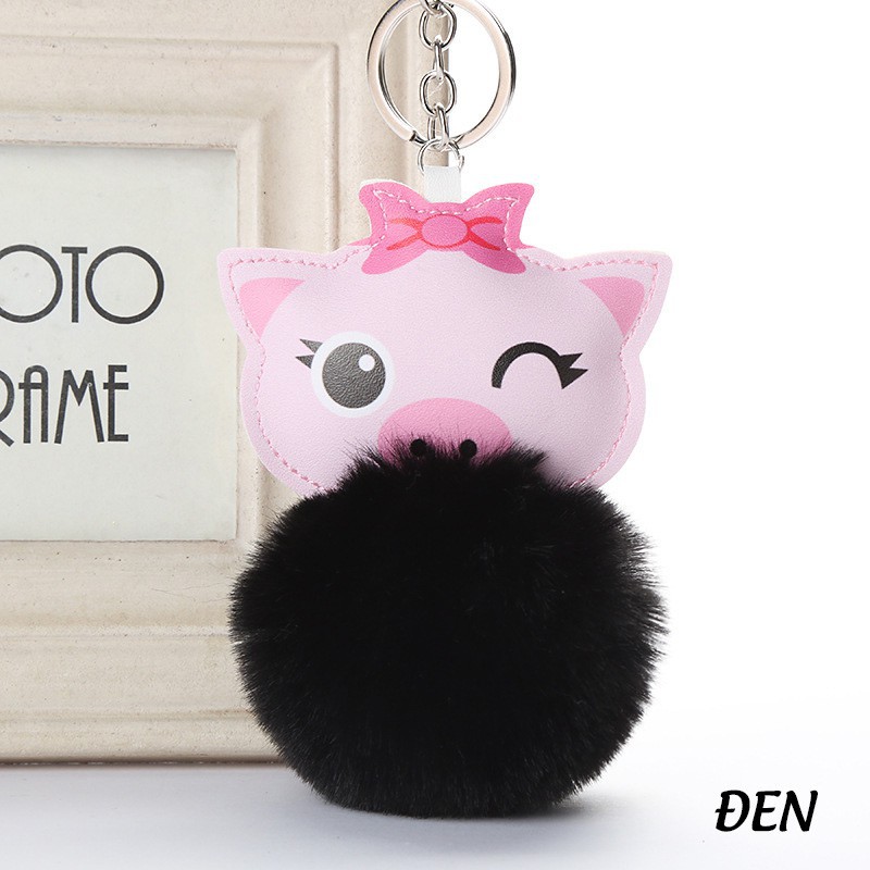 MÓC BÔNG TREO BALO BÉ HEO ĐỘI NƠ 1118