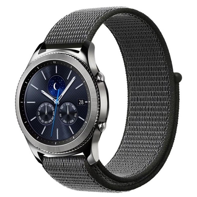 Suitable for Amazfit Mi Dong Youth Edition Samsung Gear S3 S2 ticwatch nylon loop watch strap for Xiaomi quick release universal strap 20mm/22mm