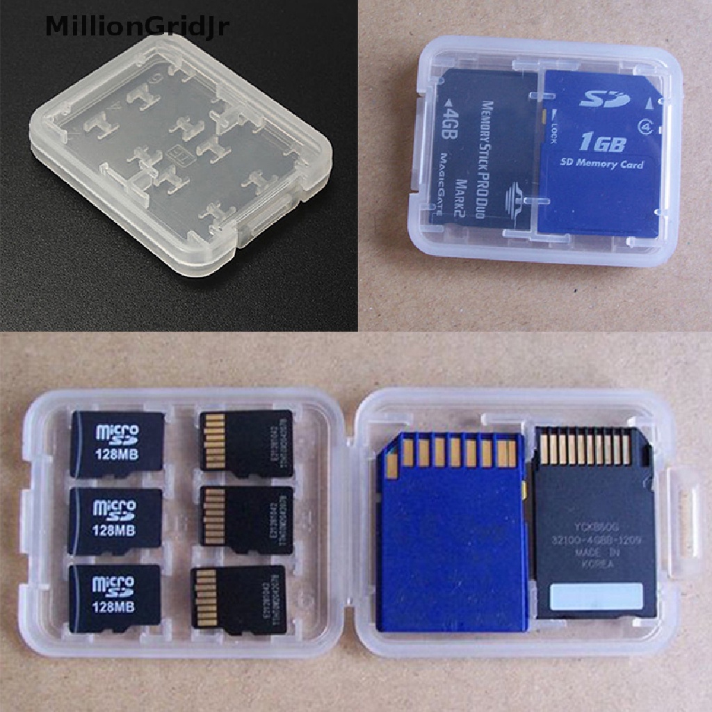 Hộp Đựng Thẻ Nhớ Micro SD TF SDHC MSPD 8 Ngăn Giá Đỡ