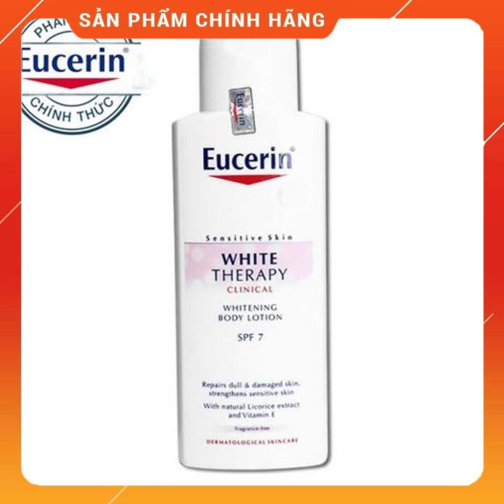 [Hàng Xịn] Lotion Dưỡng Thể Sáng Mịn Da - EUCERIN WHITE THERAPY BODY LOTION SPF7