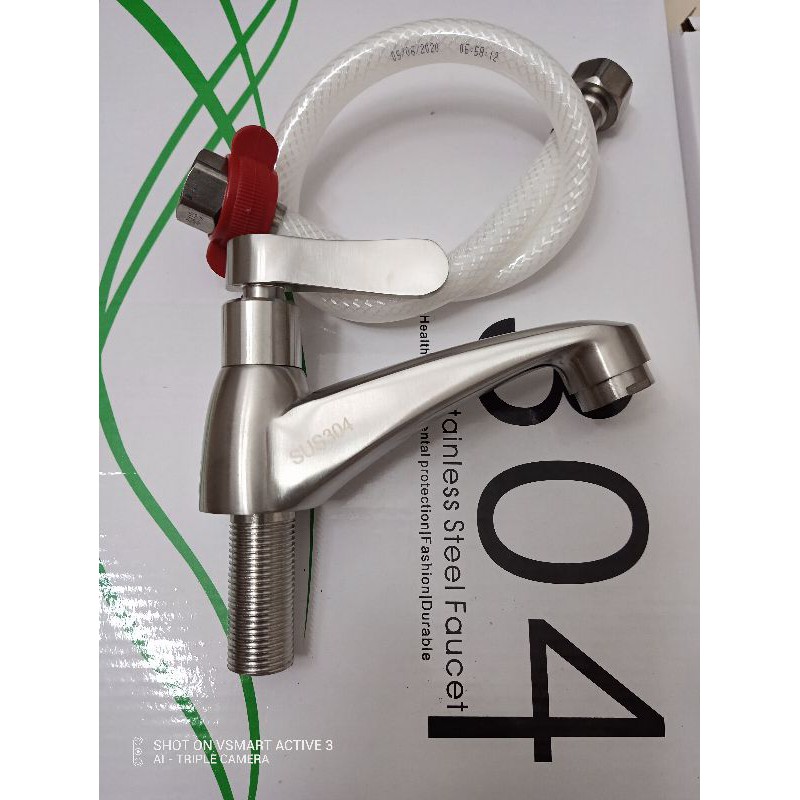 Vòi Lababo lạnh inox 304