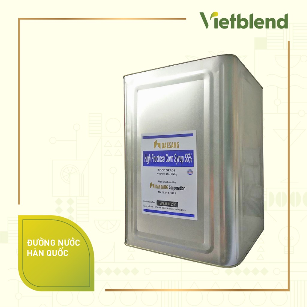 Đường Nước Hàn Quốc Deasang (thùng 25kg) | Mùi vị thơm ngon, ngọt mát, vị ngọt dễ chịu
