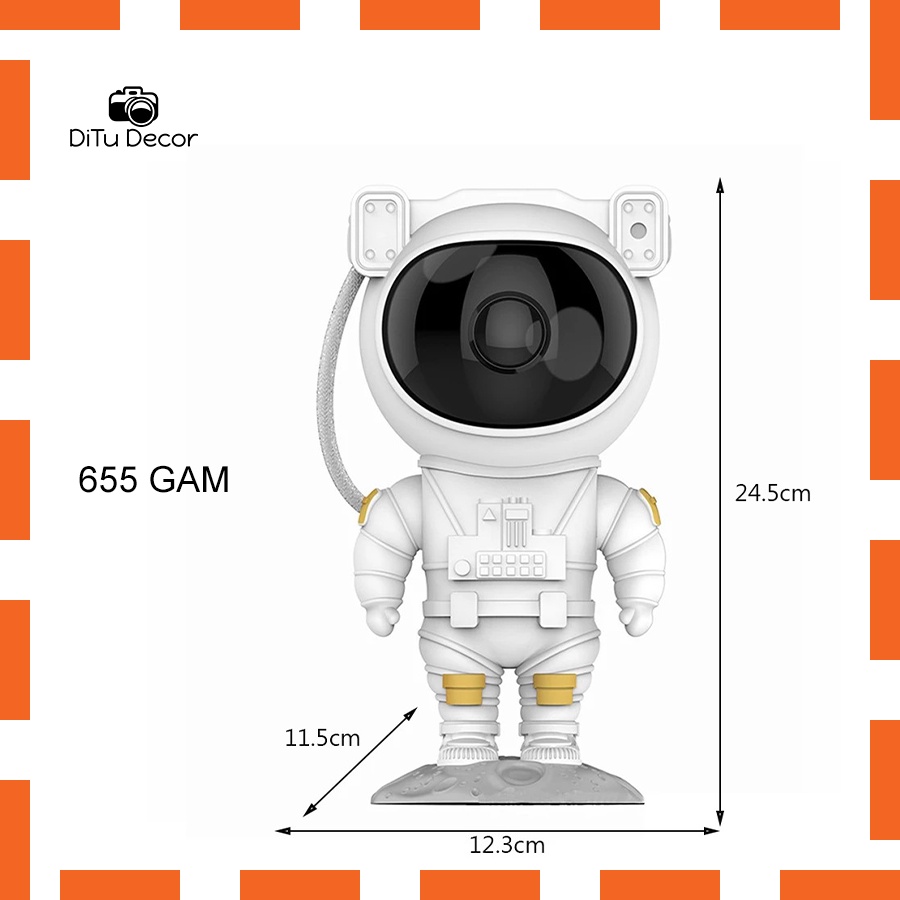 Đèn chiếu sao cực đỉnh, đèn phi hành gia dải ngân hà galaxy siêu chill [TẶNG REMOTE] - DiTu Decor