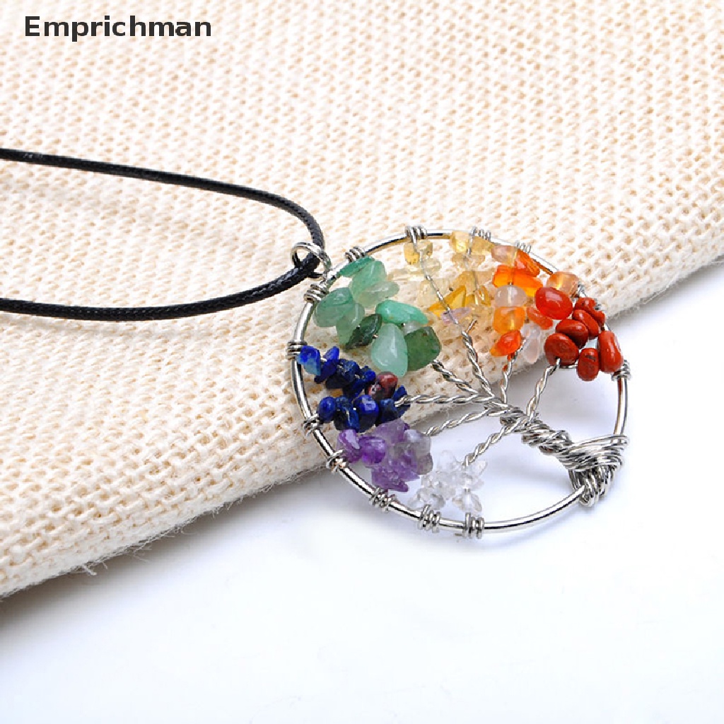 Đá Chakra Mặt Cây Sống Động Với 7 Màu Lựa Chọn