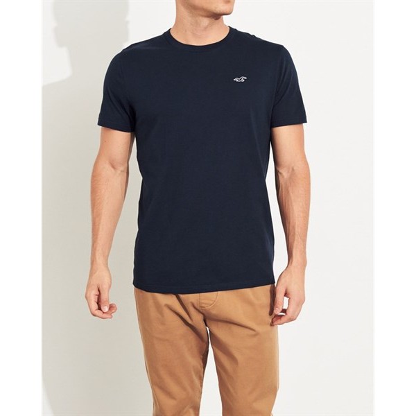 Áo thun Hollister Trơn màu Xanh Logo Icon crewneck T-shirt - Modife Shop