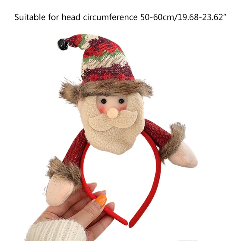 Băng đô cài tóc hình người tuyết/ông già noel dễ thương dùng làm phụ kiện chụp ảnh trang trí dịp giáng sinh