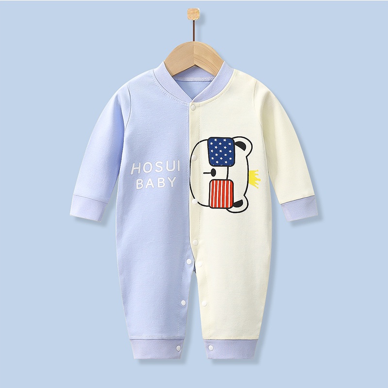 Body Liền Thân Dài Tay Cho Bé Trai, Bé Gái 3-12kg ,100% cotton hàng Quảng Châu cao cấp _ BD05