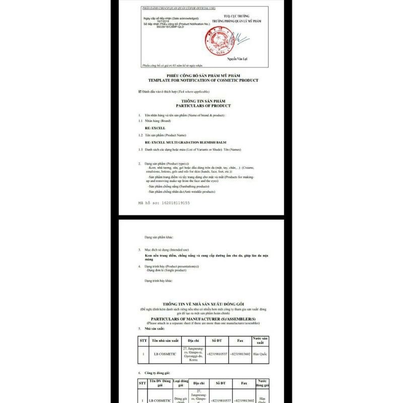 Mặt Nạ Nhau Thai cừu Hàn Quốc