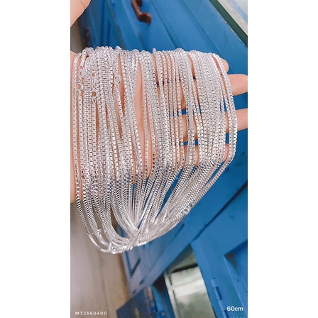 Dây chuyền bạc nam Minh Tâm Jewelry dây hộp bạc Ý bản dây 2mm