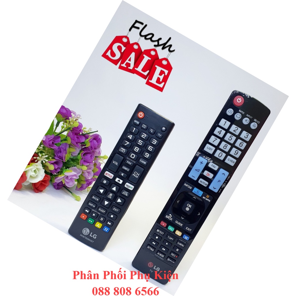 Điều khiển tivi LG - Remote tivi LG - phím mềm siêu nhạy - BẢO HÀNH 1 ĐỔI 1