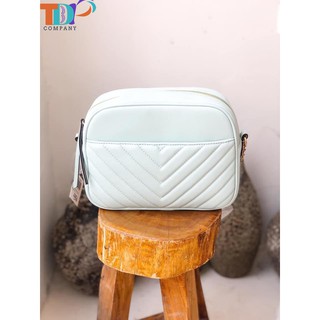 Túi đeo chéo ZARA BASIC 3 màu xanh đỏ hồng