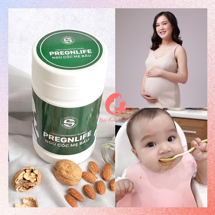 [Organic] Ngũ Cốc Bà Bầu Pregnlife Cao Cấp Siêu Dinh Dưỡng, GIúp Con Tăng Cân Đều Đặn (500gr)